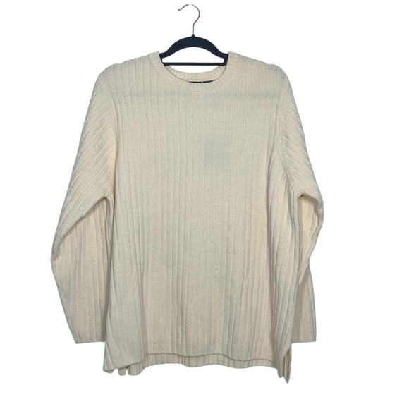 Kohl's Other - Sonoma Ivory Crewneck Sweater ribbed Size 2X NEW